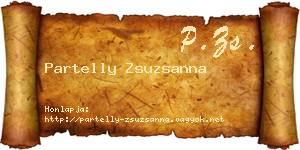 Partelly Zsuzsanna névjegykártya
